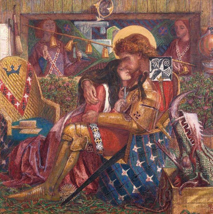 Dante Gabriel Rossetti The Weding of St George and the Princess Sabra (mk28) oil painting picture